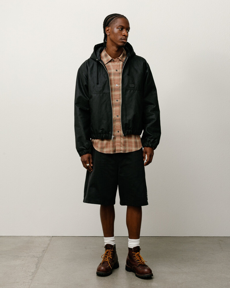 waxed cotton work jacket