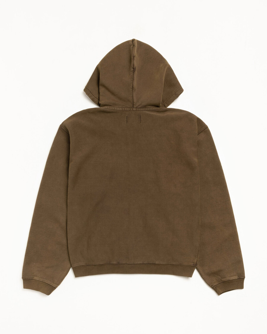 zip hoodie faded graphic