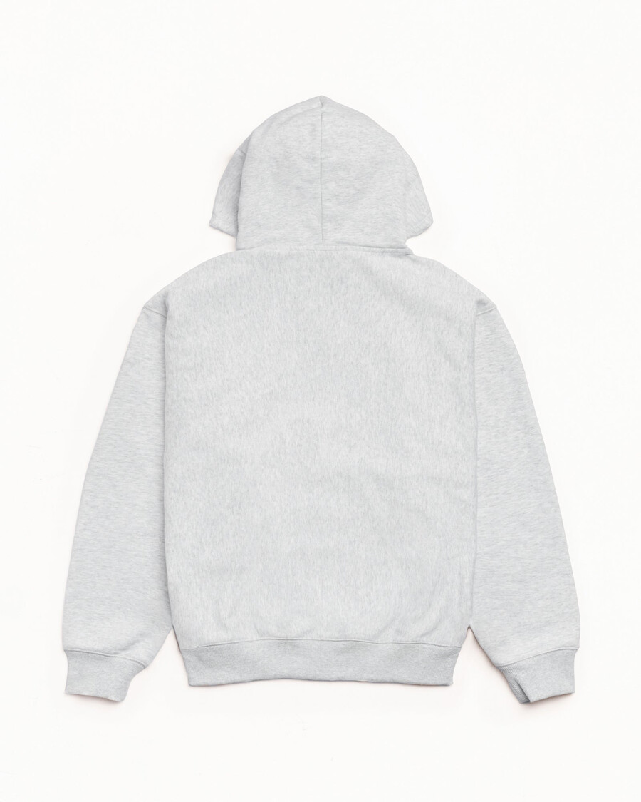 double stripe embroidered hoodie