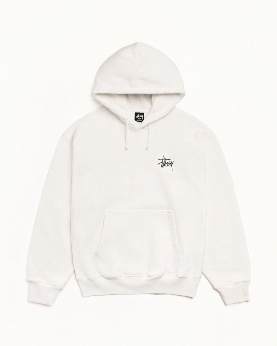 basic stüssy hoodie pigment dyed