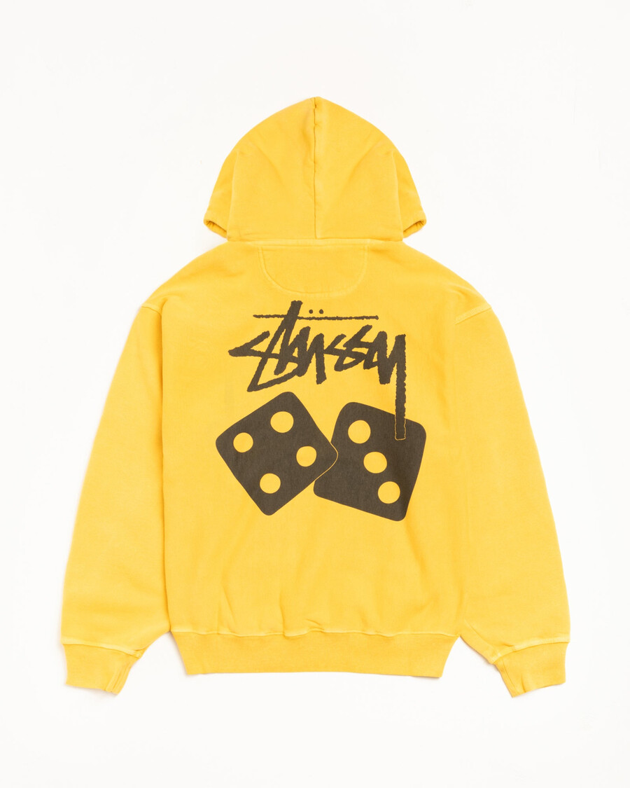 dice hoodie pigment dyed